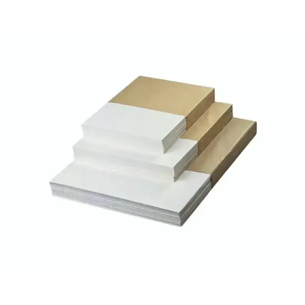 Pakkepapir - ekstra glittet i hvid 45 x 60 cm x 55 g