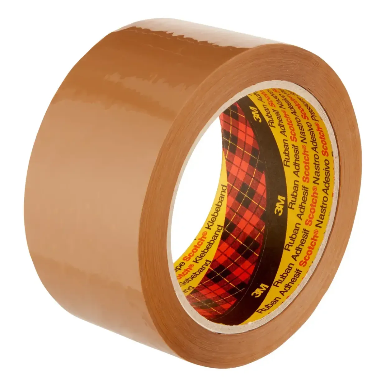 Pakke tape - 3M Tape - 50mmx66m - Brun - 371 - 6 stk