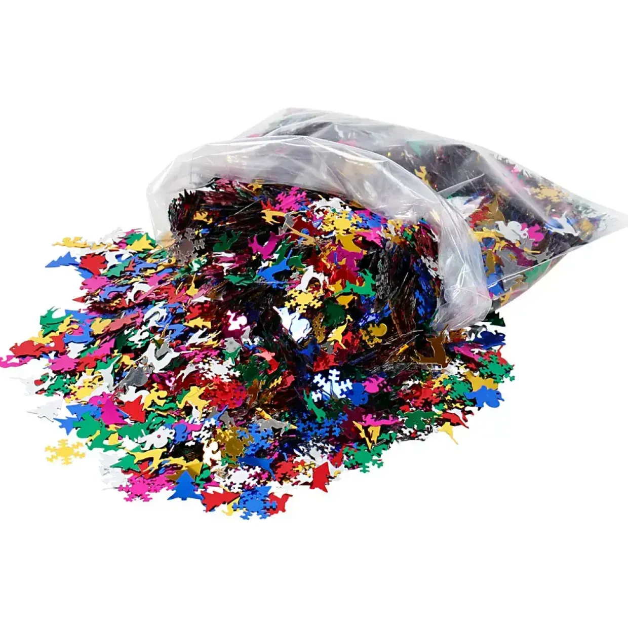 Palietter mix jul størrelse 15 mm | 250 gram