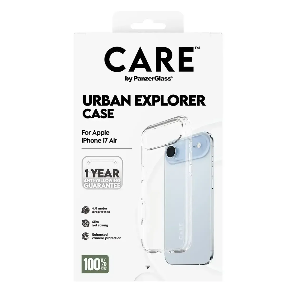 PanzerGlass CARE Flagship Case Transparent Urban Explorer w. Clear Frame iPhone 17 Air