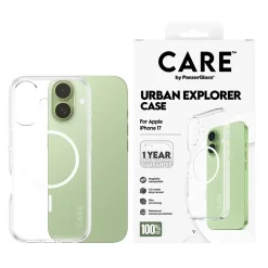 PanzerGlass CARE Flagship Case Transparent Urban Explorer w. White MagSafe iPhone 17