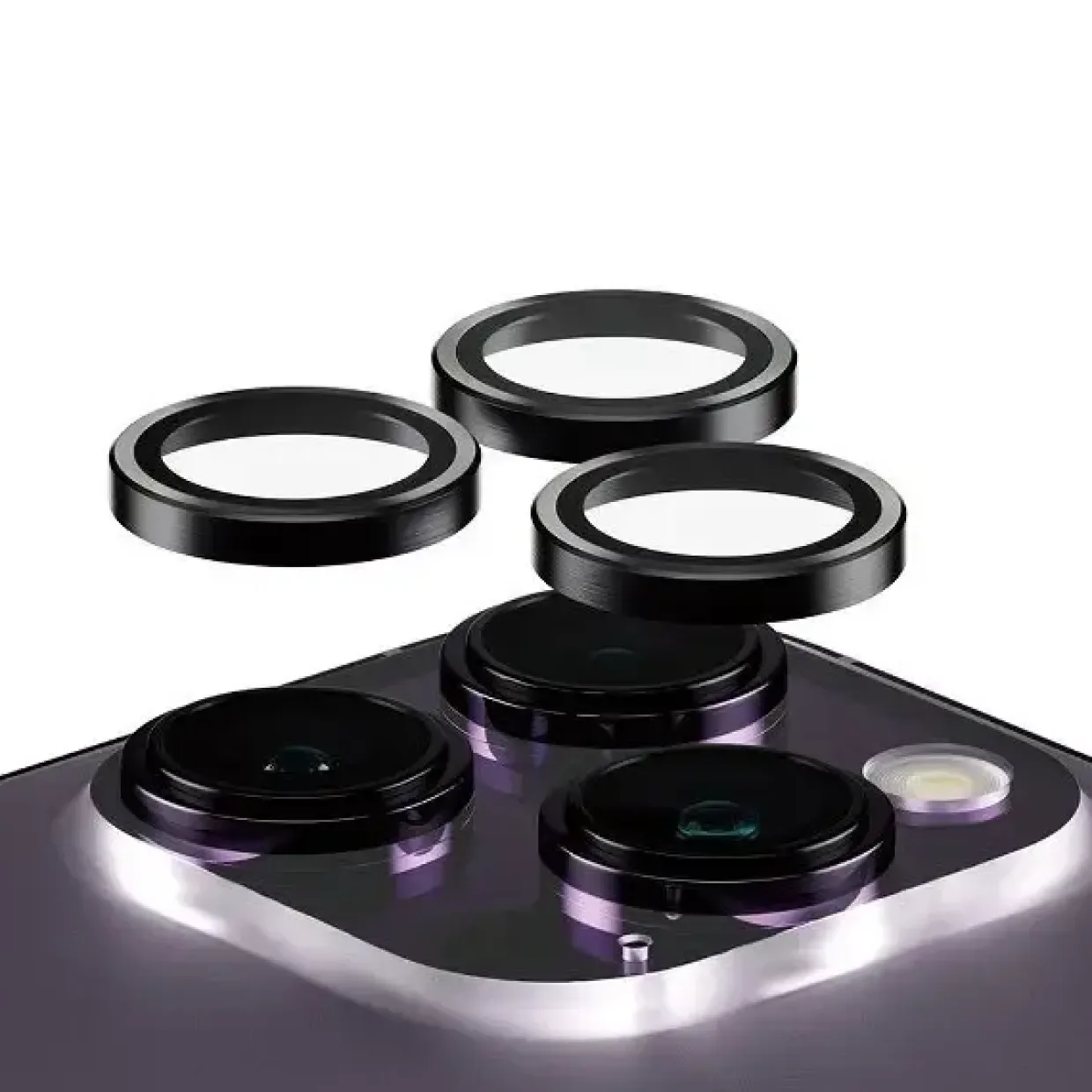 PanzerGlass PG CP PP Rings for iPhone 14 Pro/14 Pro Max Black