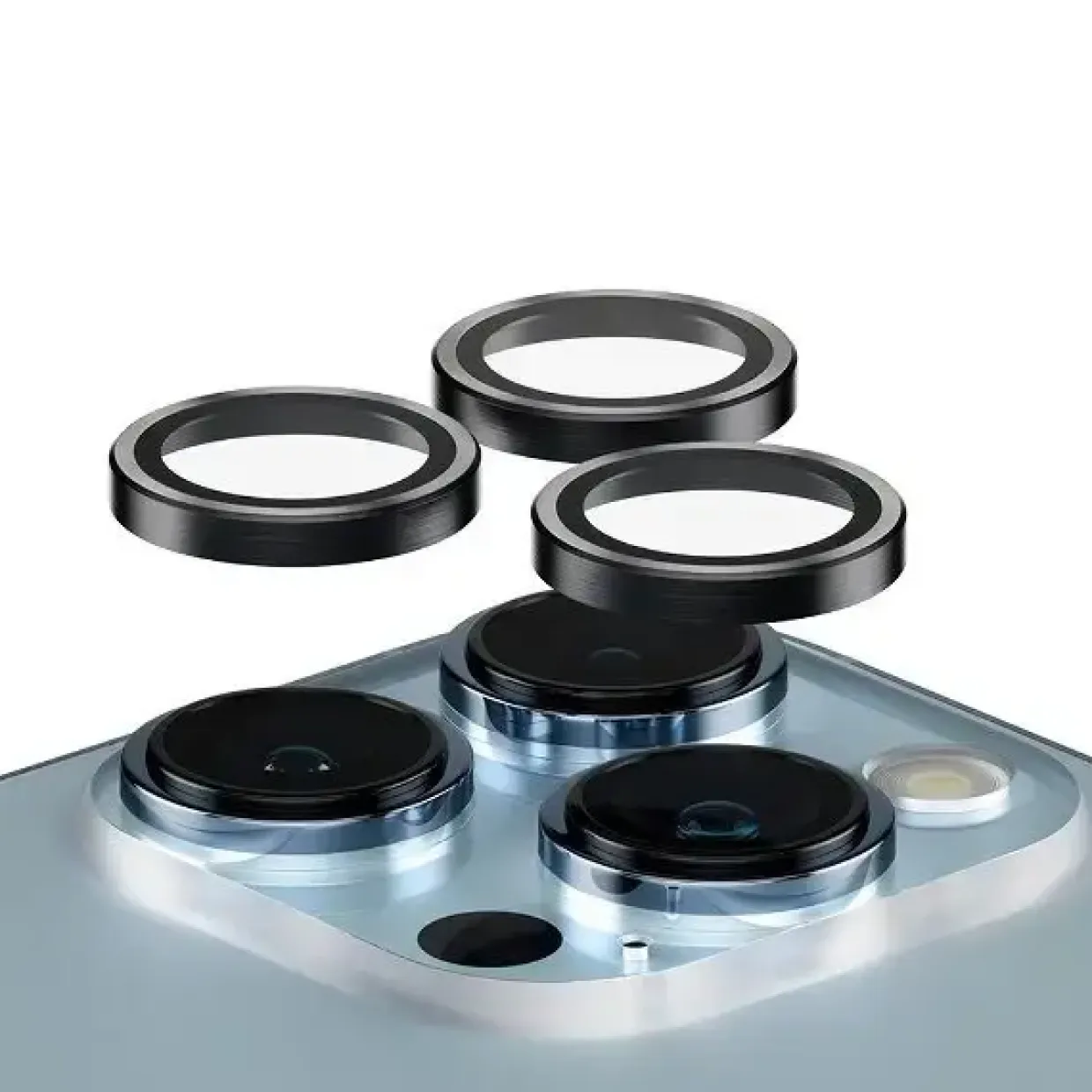 PanzerGlass PG CP PP Rings for iPhone 13 Pro/13 Pro Max Black