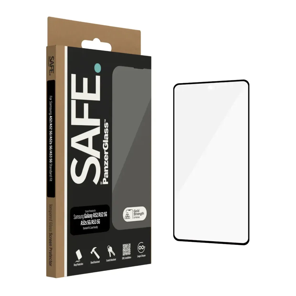 PanzerGlass SAFE. Galaxy A52/A52 5G/A52s 5G/A53 5G Screen Protector Glas