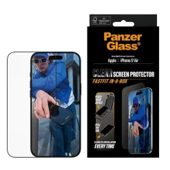 PanzerGlass Screen Protector w. Black Frame iPhone 17 Air