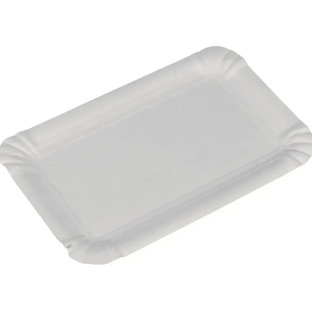 Papbakke, Gastro-Line, hvid, pap, - 3000 stk - 16 x 10 cm
