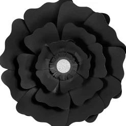 Papirblomster sort diam. 15+25 cm 230 g - 2 stk