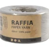 Papirgarn Raffia - B: 7-8 mm lys grå - 100m