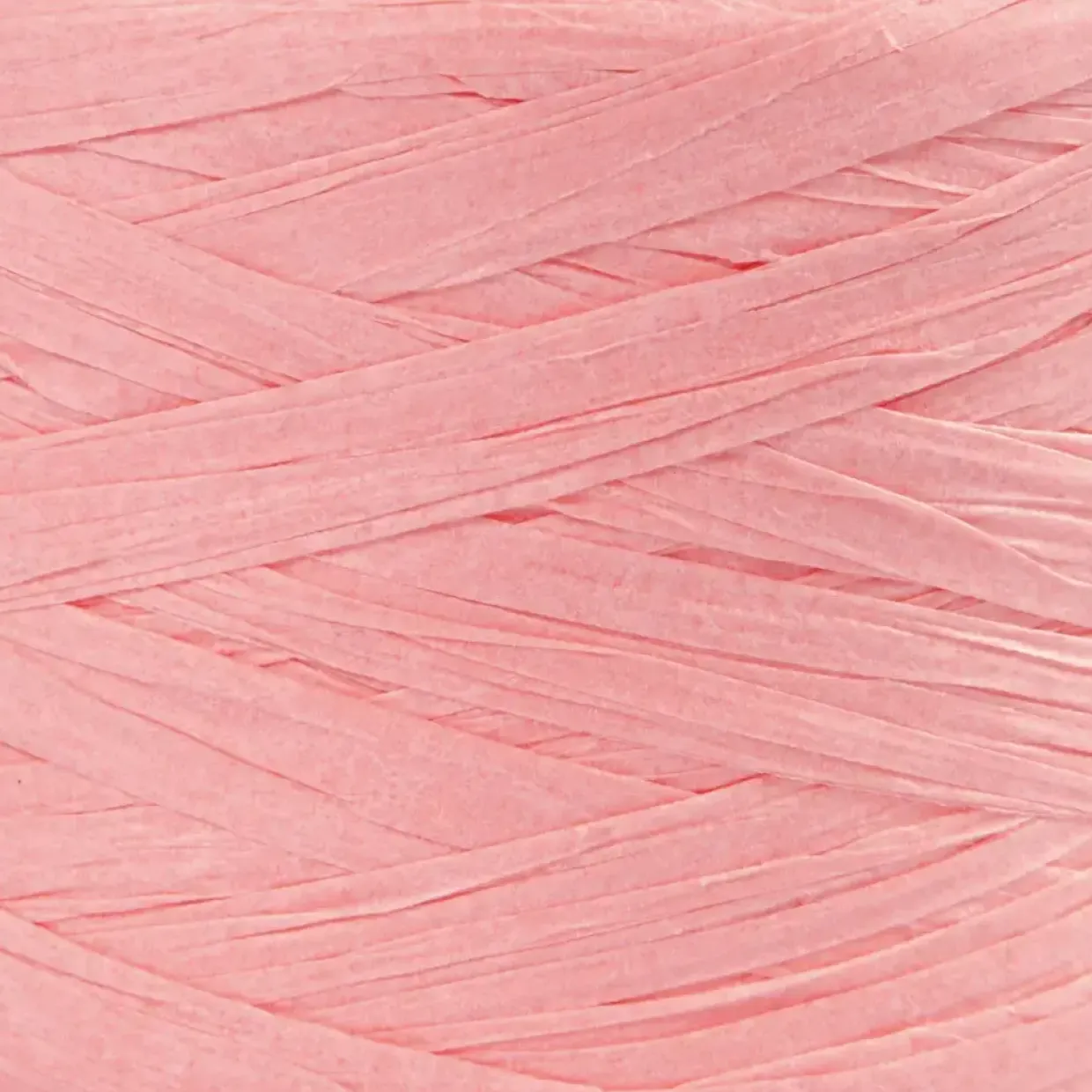 Papirgarn Raffia - B: 7-8 mm lys rosa - 100m