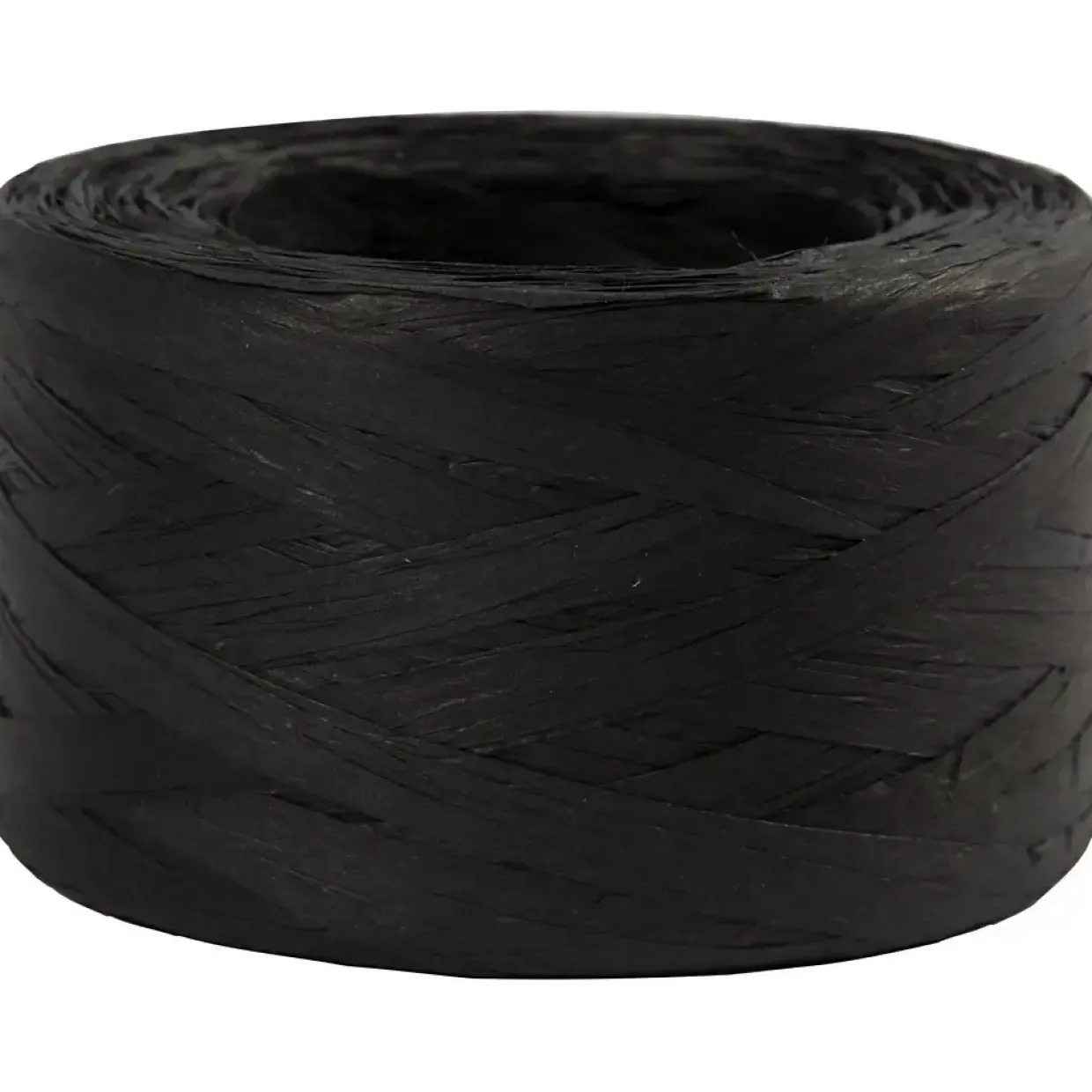 Papirgarn Raffia - B: 7-8 mm sort - 100m