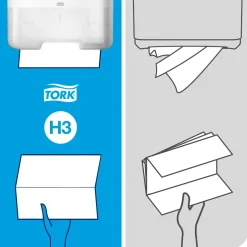 Papirhåndklæde Tork 290163 Soft H3 Advanced Zig-Zag - 15 pakker