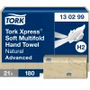 Papirhåndklæde - Tork 130299 Xpress Advanced - Natur - 2-lags - M-fold - 3780 ark