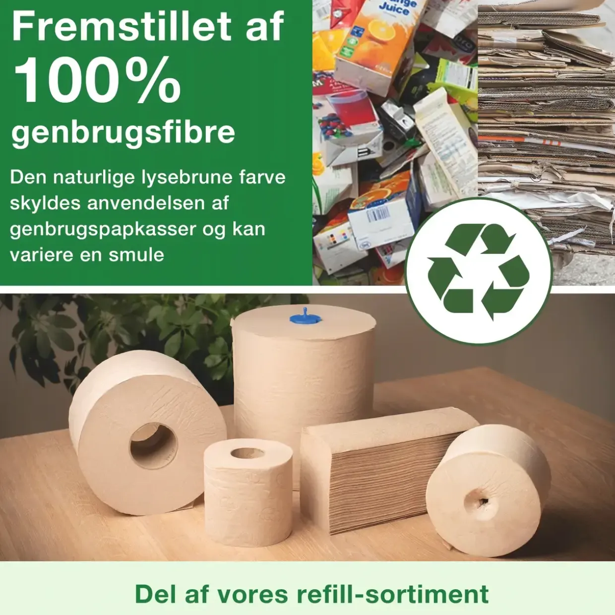 Papirhåndklæde - Tork 130299 Xpress Advanced - Natur - 2-lags - M-fold - 3780 ark