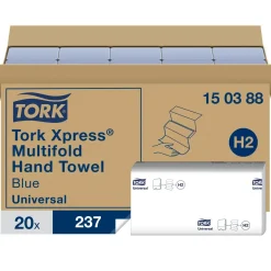 Papirhåndklæde Tork 150388 Xpress H2 blå m-fold 4740 Ark
