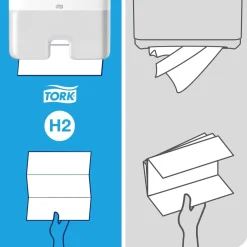 Papirhåndklæde Tork 150388 Xpress H2 blå m-fold 4740 Ark