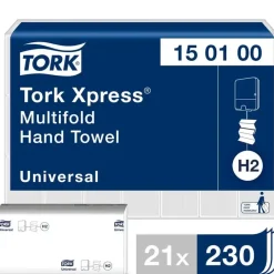 Papirhåndklæde Tork Xpress H2 150100 Universal Multifold 1-lags 21x230ark/karton