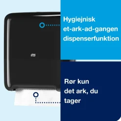 Papirholder - Tork 551008 H1 Matic - Sort