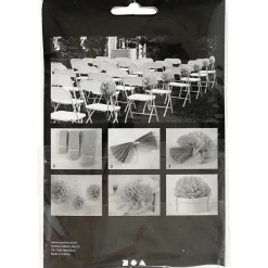 Papirpomponer diameter 20 + 24 + 30 cm 16 gram sort | 3 stk.