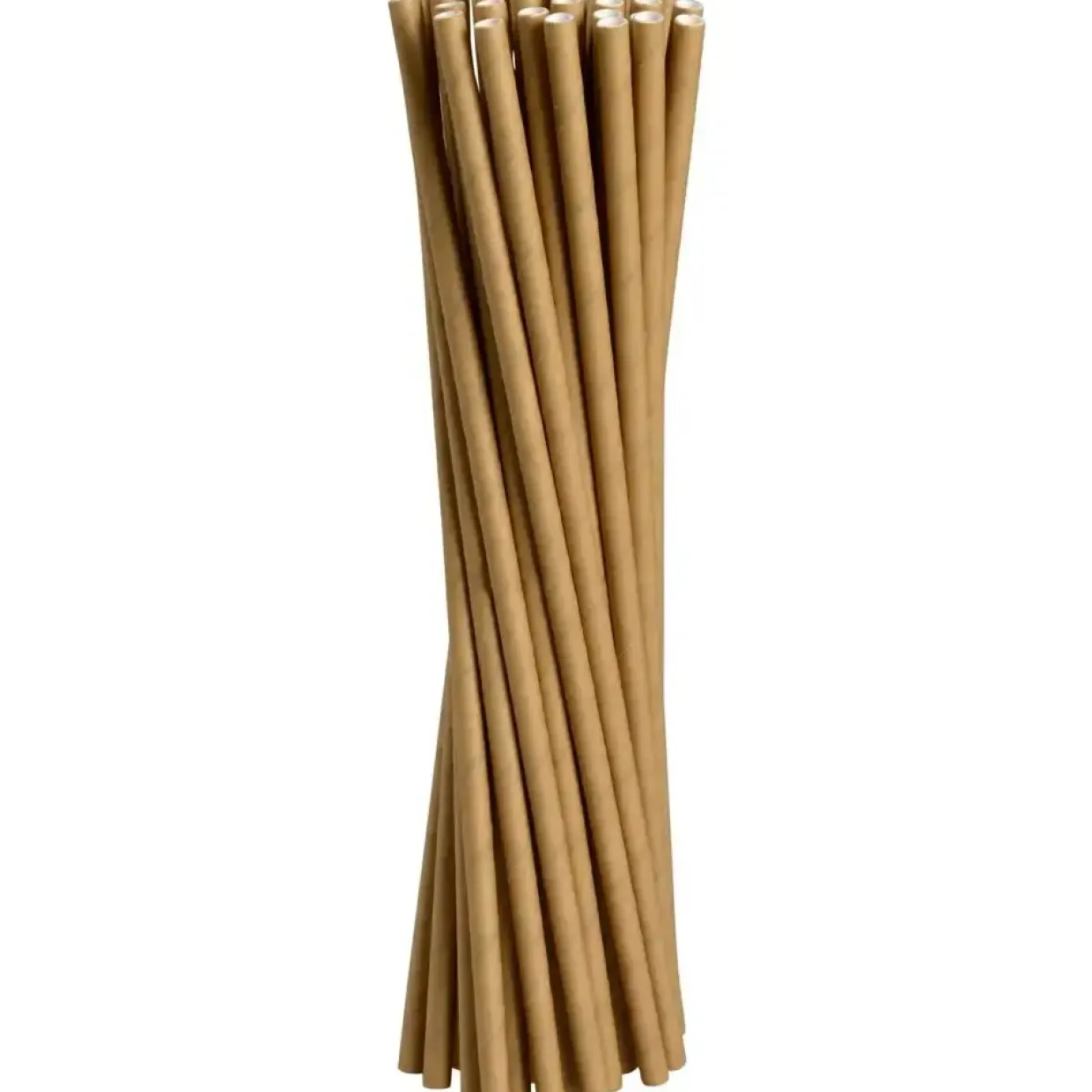 Papirsugerør - Abena Gastro-Line 19,5cm Ø6mm brun - 5000 stk