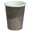 Papkrus Kaffebæger, Abena Gastro, Lines, 11cm, Ø9cm, 36 cl, brun - 1000 stk