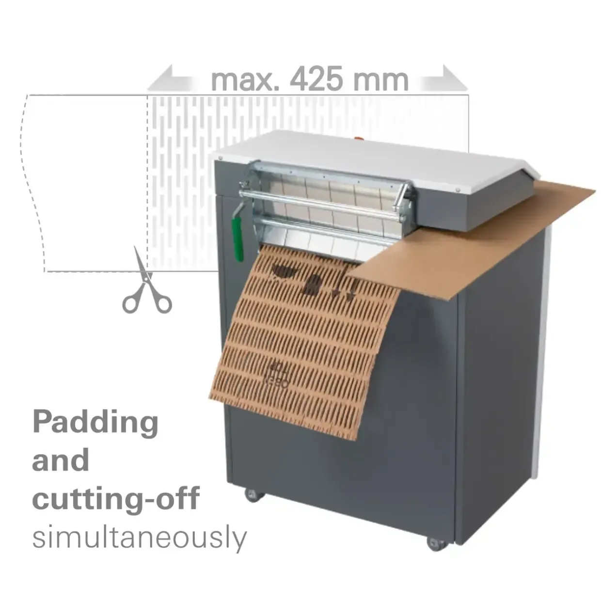 Papmakulator HSM ProfiPack P425 gulvmodel 400V