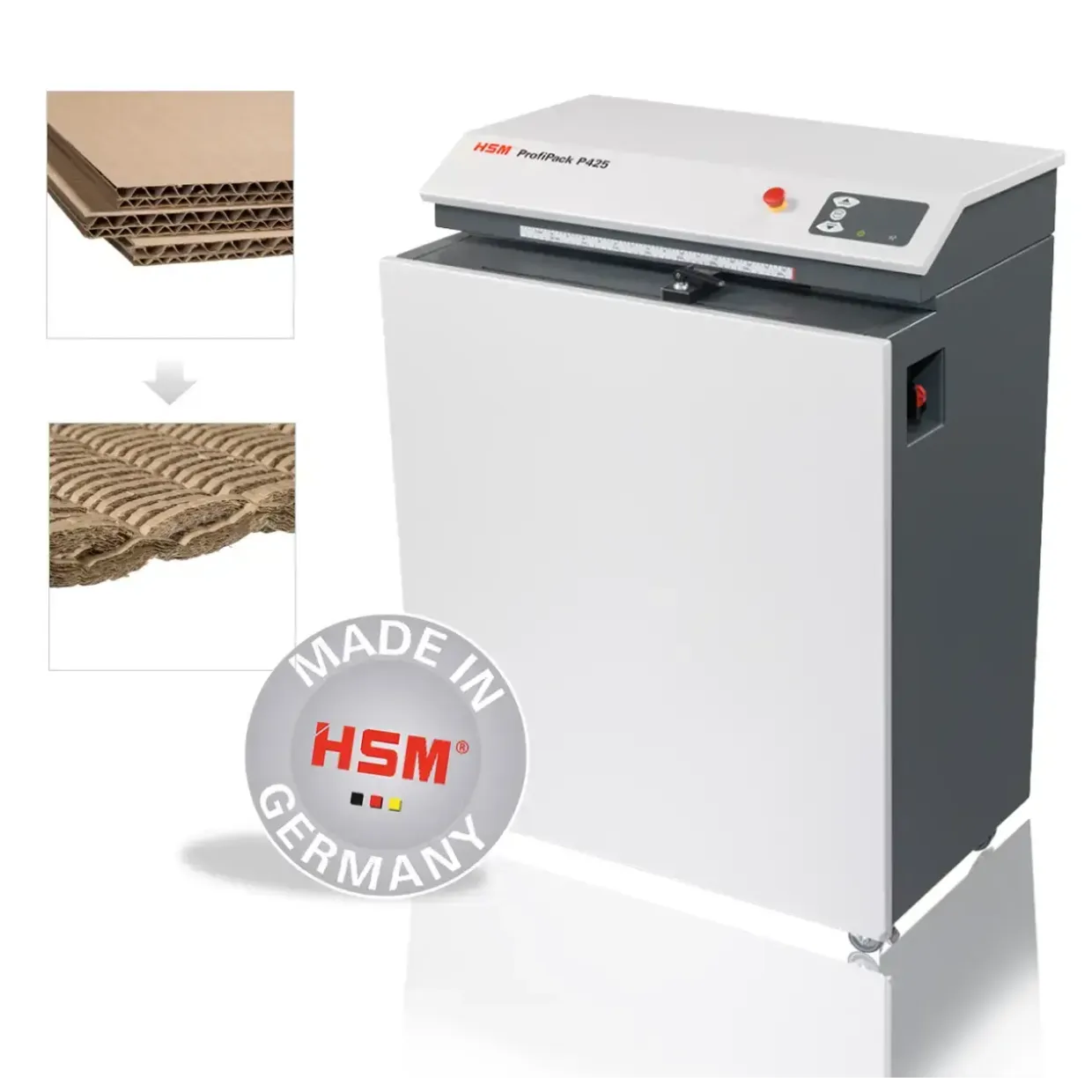 Papmakulator HSM ProfiPack P425 gulvmodel 400V