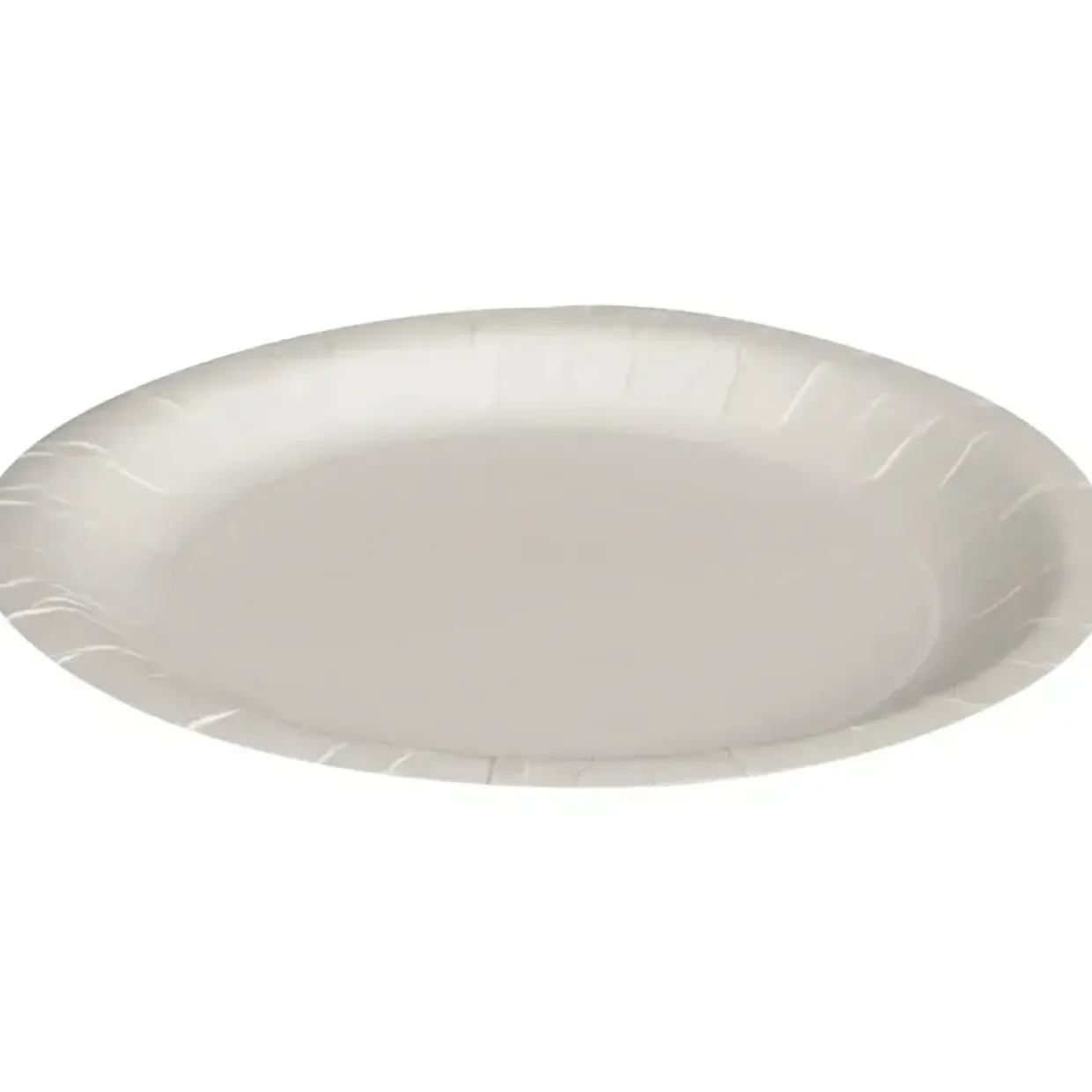 Paptallerken, Abena Gastro, Ø18cm, hvid, pap, ecobarrier - 1000 stk