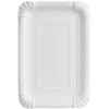 Paptallerken hvid 13 x 20 cm - 1500 stk