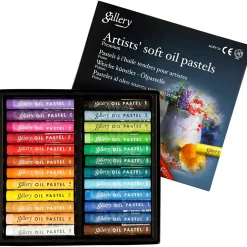 Pastelfarver - Gallery oliepastel premium 1 x 7 cm - 24 ass. farver