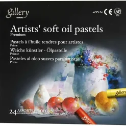 Pastelfarver - Gallery oliepastel premium 1 x 7 cm - 24 ass. farver