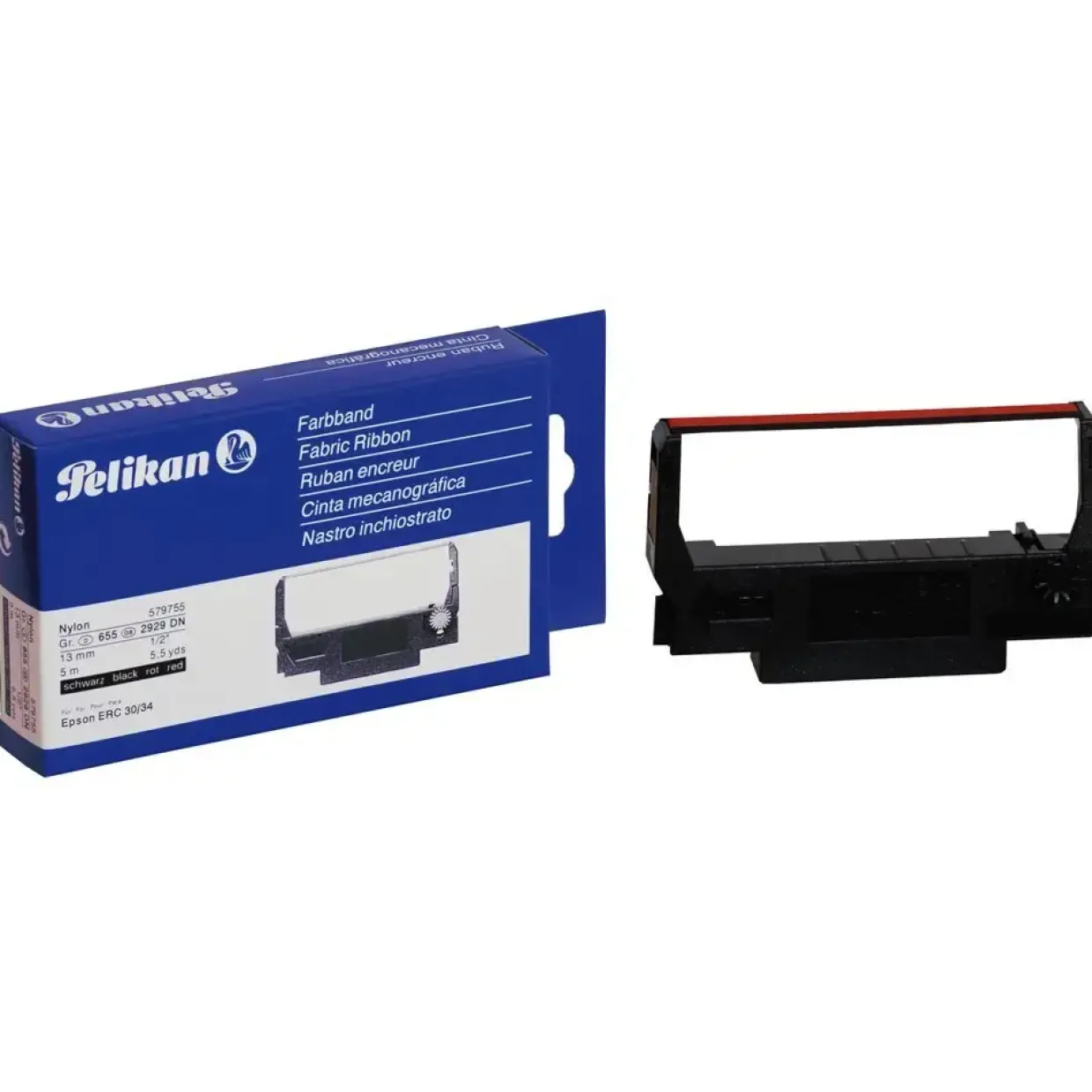 Pelikan compatible impact ribbon Gr655 black/red