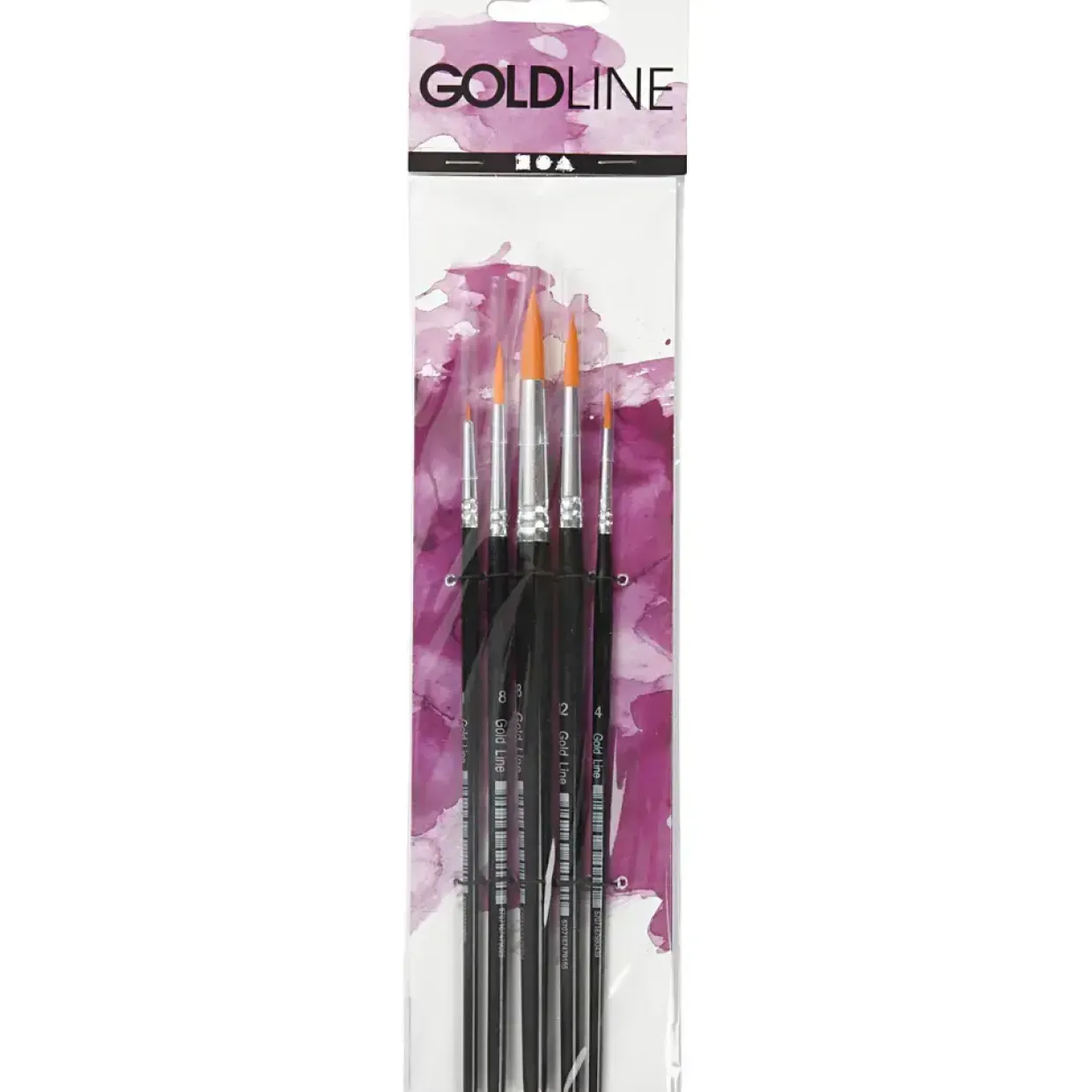 Pensler - Gold Line - Nr. 1-18 - Bredde: 2-7 mm - Rund - 5 stk