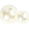 Perler borter af 2-8 mm hvide halv-perler Skagen - 140 stk.