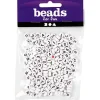 Perler med bogstaver 7 mm hvid - 200 stk.
