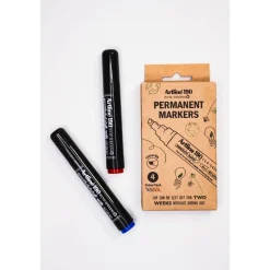 Permanent marker Artline ECO-GREEN 190 2.0-5.0mm Dry Safe blue/red (4)