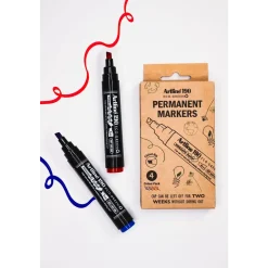 Permanent marker Artline ECO-GREEN 190 2.0-5.0mm Dry Safe blue/red (4)