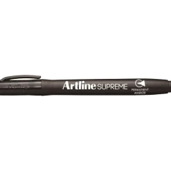 Permanent Marker - Artline Supreme 1,0 mm Rund Spids - Sort - Køb minimum 12 stk.