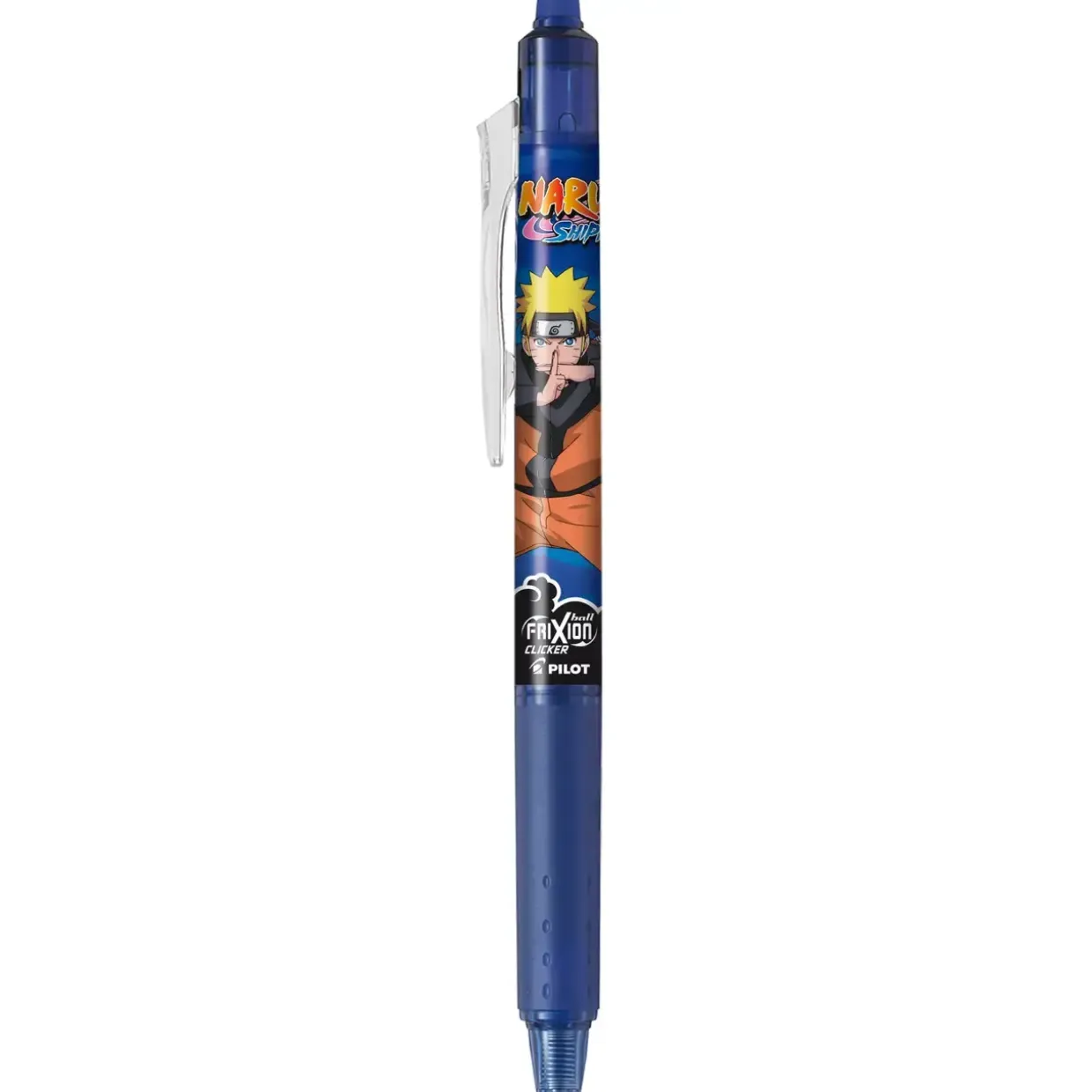 Pilot Frixion Clicker m/klik Naruto 0,7 blå - Køb minimum 12 stk.