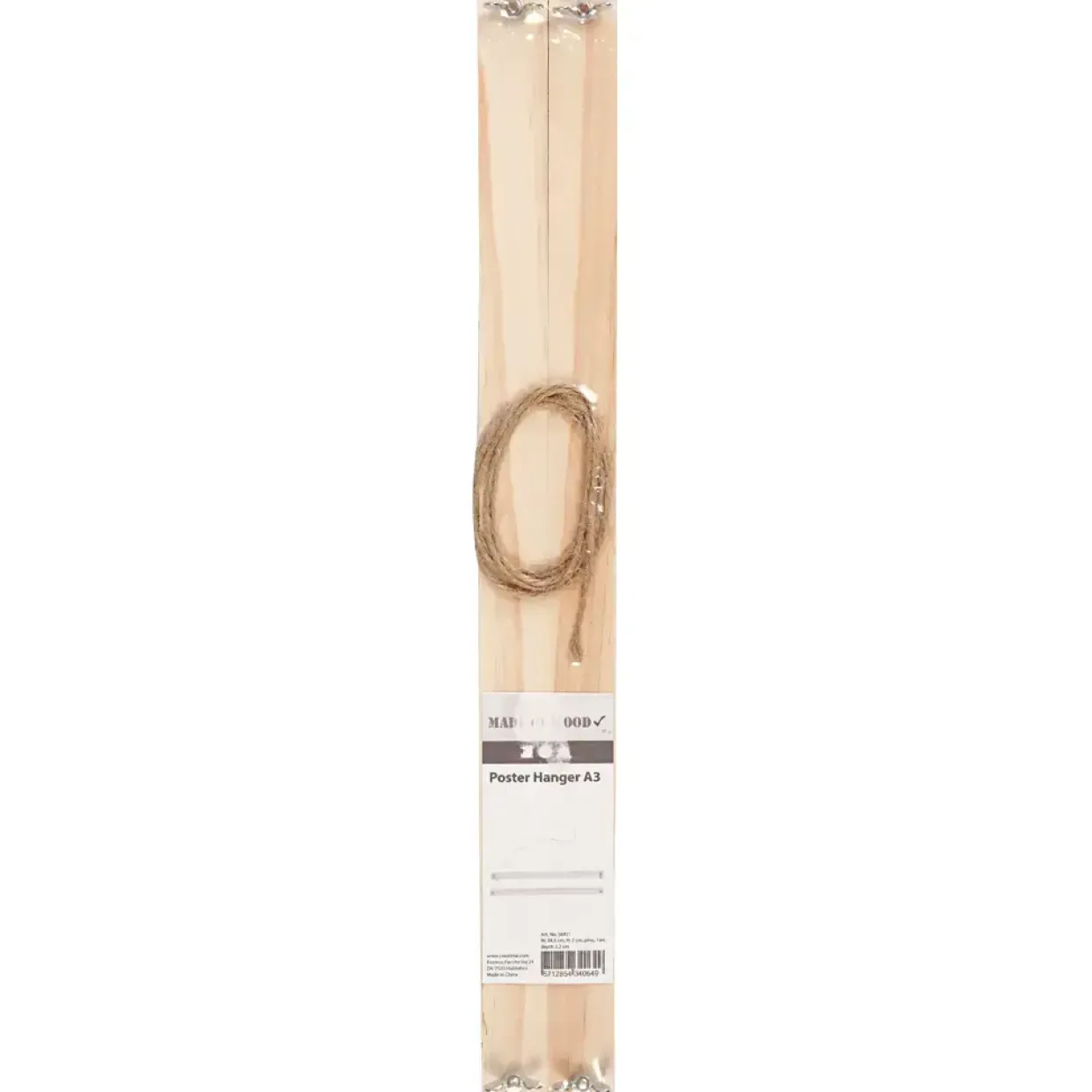 Plakatlister - A3 - Fyrretræ - 33,6 cm - 1 sæt