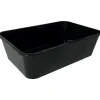 Plastbakke ABENA Cater-Line 16,9x11,6x4,8cm 650 ml sort PP - 500 stk