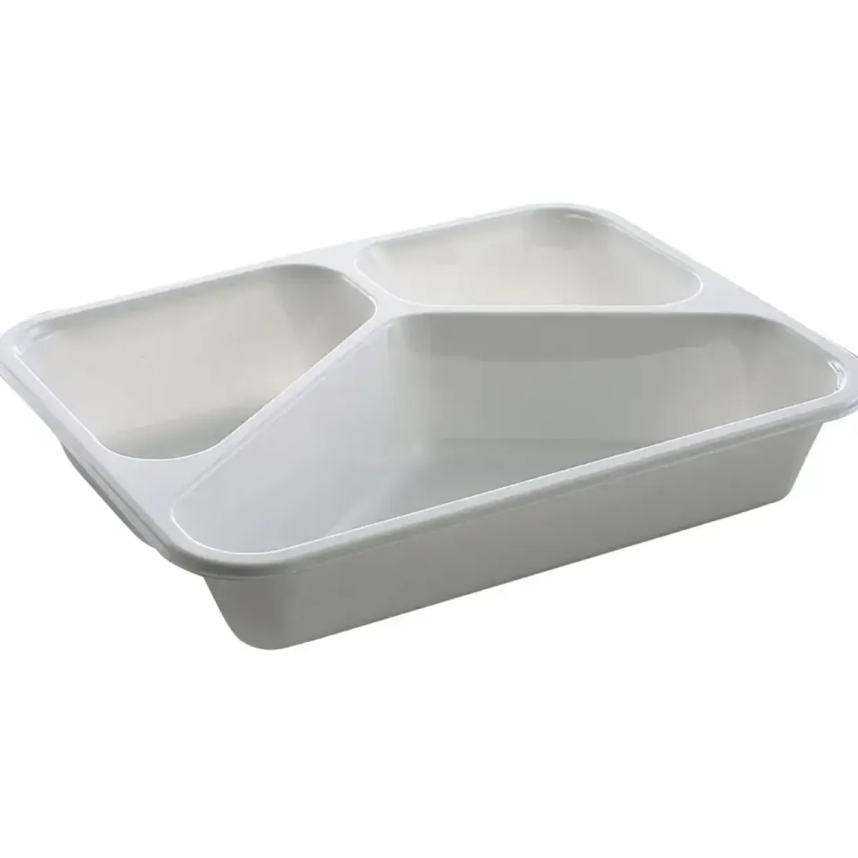 Plastbakke C-Pet hvid Standard serie 3-rums hovedret 200|285|521 ml 22,70cm - 276 stk