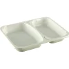 Plastbakke C-Pet hvid Standard serie 2-rums hovedret 450/600 ml 22,70cm - 360 stk