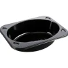 Plastbakke C-Pet sort 1 rums biret 395 ml 16cm - 912 stk