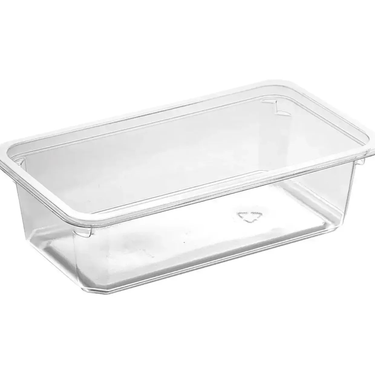 Plastbakke K 2182-1F 18x10x5cm 640 ml klar APET 1-rums 640 ml - 7296 stk