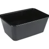 Plastbakke - 1-rums - 950 ml - 17,5x11,9x7,2cm - PP - Sort - 500 stk