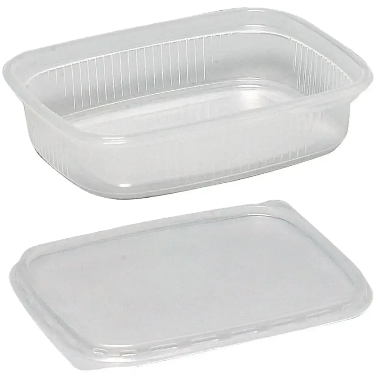 Plastbakke, 10,8x8,1x2,5cm, 125 ml, klar, PP - 1000 stk