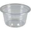 Plastbæger, Abena Gastro, TowerPac, 3,1cm, Ø6,23cm, 50 ml, klar, RPET, med skruebund - 2500 stk