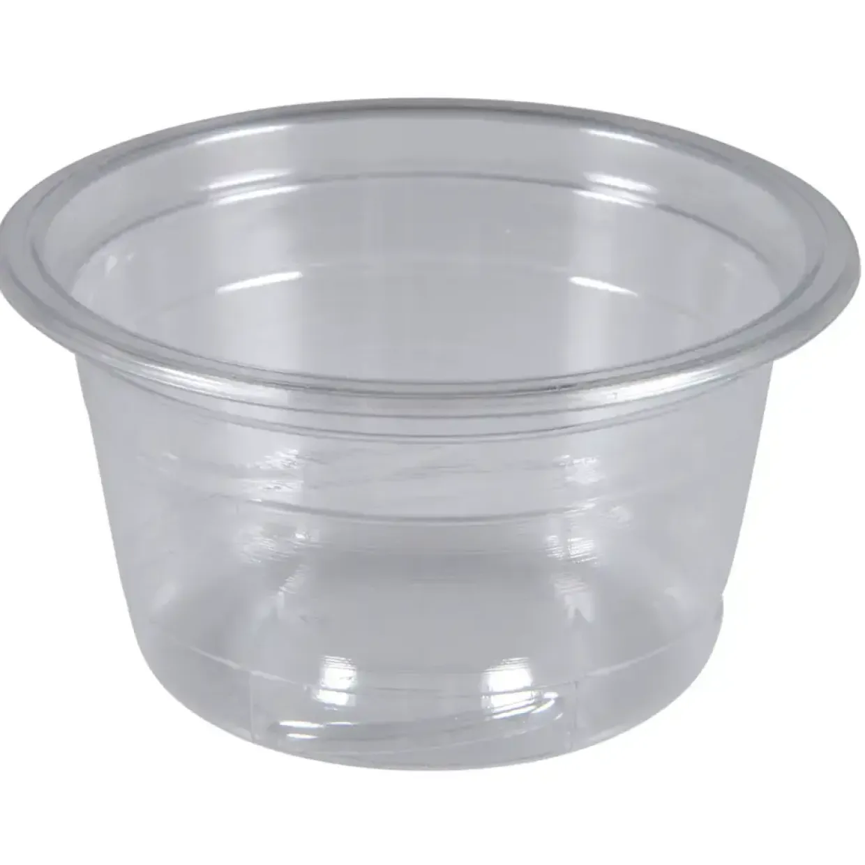 Plastbæger, Abena Gastro, TowerPac, 3,1cm, Ø6,23cm, 50 ml, klar, RPET, med skruebund - 2500 stk