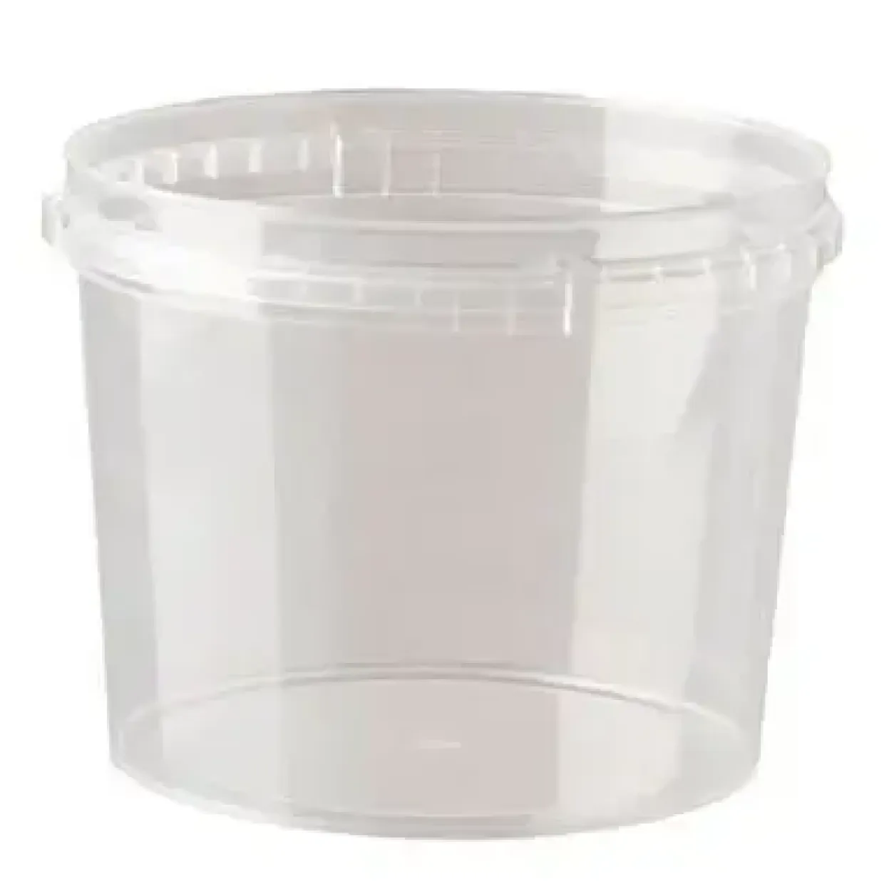 Plastbæger 800 ml Ø122xH97 mm Rund PP Klar - 200 stk/ps