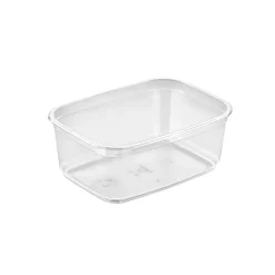 Plastbæger M68-50 Rektangulær 500ml L141.6xB104.6xH55.7mm APET Klar - 560 stk/krt